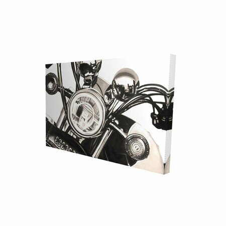 FONDO 12 x 18 in. Realistic Sepia Motorcycle-Print on Canvas FO3328989